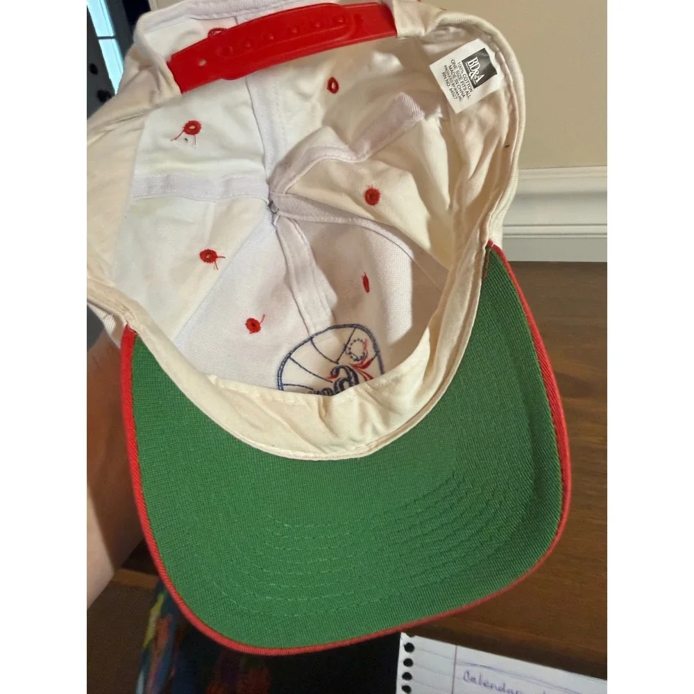 Vintage Philadelphia 76ers Coca-Cola Snapback Hat BD&A NBA Basketball Red White